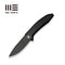 WEKNIFE Acuminal Flipper Knife Black Titanium (3.98" Black Stonewashed CPM 20CV Blade) WE23070 Sample1