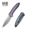 WEKNIFE Acuminal Flipper Knife Flamed Titanium Handle (3.98" Polished Bead Blasted Vanax Blade) WE23070 - 4