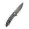 WEKNIFE Acuminal Flipper Knife Gray Hand Rubbed Titanium Handle (3.98" Gray Hand Rubbed Vanax Blade) WE23070 - 3