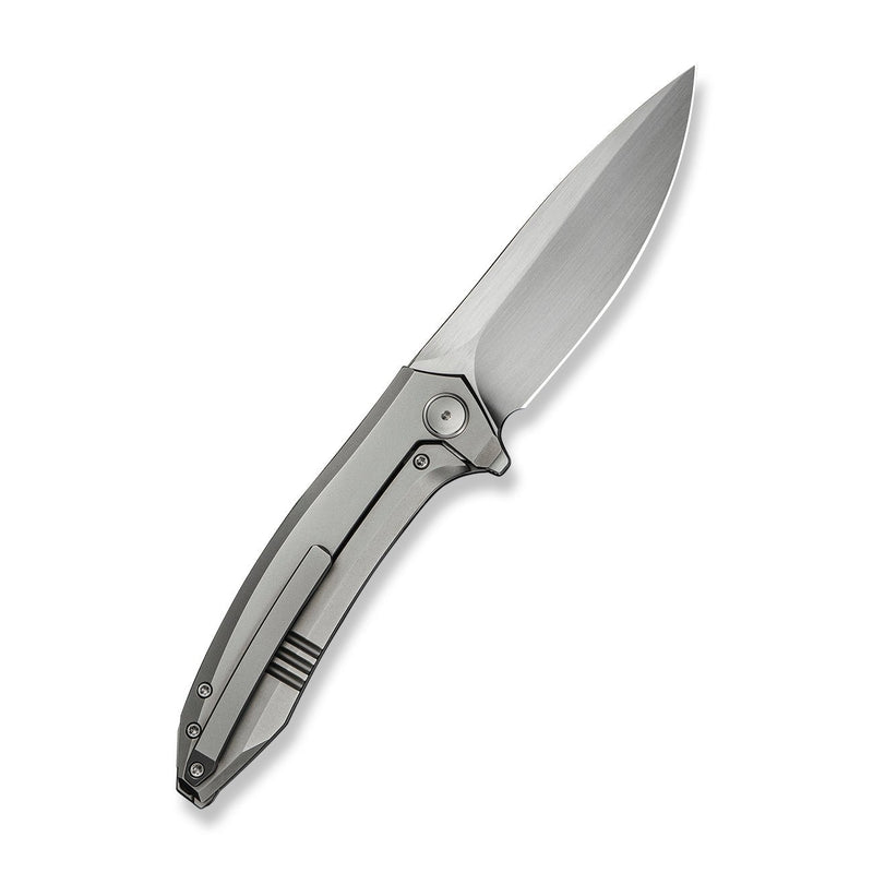 WEKNIFE Acuminal Flipper Knife Polished Bead Blasted Titanium Handle (3.98" Hand Rubbed Satin Vanax Blade) WE23070 - 2