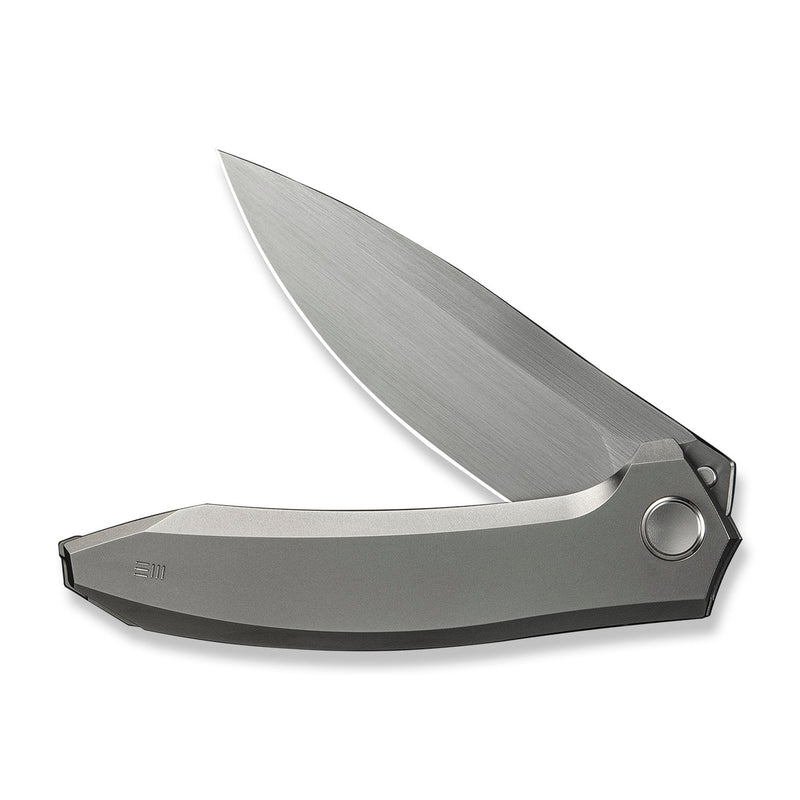 WEKNIFE Acuminal Flipper Knife Polished Bead Blasted Titanium Handle (3.98" Hand Rubbed Satin Vanax Blade) WE23070 - 2