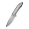 WEKNIFE Acuminal Flipper Knife Polished Bead Blasted Titanium Handle (3.98" Hand Rubbed Satin Vanax Blade) WE23070 - 2