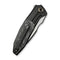 WEKNIFE Archeozoic Flipper Knife Black Titanium Handle With Shredded Carbon Fiber Inlay (4" Black Stonewashed Bohler M390 Blade, Satin Flat) WE23091 - 1