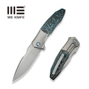 WEKNIFE Archeozoic Flipper Knife Polished Bead Blasted Titanium Handle With Arctic Storm Fat Carbon Fiber Inlay (4" Polished Bead Blasted Bohler M390 Blade) WE23091 - 4