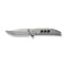 WEKNIFE Ezinta Flipper & Thumb Stud Knife Polished Bead Blasted Titanium Integral Handle With Blue Holes (3.99" Polished Bead Blasted Bohler M390 Blade) WE22041 - 2