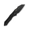 WEKNIFE High-Fin XL Thumb Stud Knife Black Titanium (3.48" Black Stonewashed CPM 20CV Blade) WE24010 Sample1