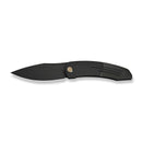 WEKNIFE Sine Wave Flipper Knife Black Titanium Handle (3.98" Black Stonewashed Bohler M390 Blade) WE23069B - 1