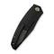 WEKNIFE Sine Wave Flipper Knife Black Titanium Handle (3.98" Black Stonewashed Bohler M390 Blade) WE23069B - 1