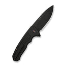 WEKNIFE Starlash Flipper Knife Black Titanium Handle (3.97" Black Stonewashed Bohler CPM 20CV Blade) WE23011C Sample1