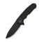 WEKNIFE Starlash Flipper Knife Black Titanium Handle (3.97" Black Stonewashed Bohler CPM 20CV Blade) WE23011C Sample1