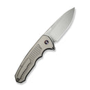 WEKNIFE Starlash Flipper Knife Gray Titanium Handle (3.97" Hand Rubbed Satin CPM 20CV Blade) WE23011C Sample2