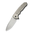 WEKNIFE Starlash Flipper Knife Gray Titanium Handle (3.97" Hand Rubbed Satin CPM 20CV Blade) WE23011C Sample2