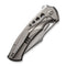 WEKNIFE Swiftfin Flipper & Thumb Hole Knife Polished Bead Blasted Titanium Handle With Satin Holes (3.8" Polished Bead Blasted CPM 20CV Blade) WE23051 - 2