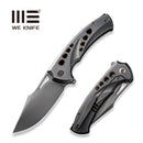 WEKNIFE Swiftfin Flipper & Thumb Hole Knife Polished Gray Titanium Handle With Dark Golden Holes (3.8" Polished Gray CPM 20CV Blade) WE23051 - 3