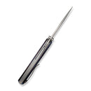 WEKNIFE Swordfin Front Flipper & Thumb Stud Knife Flamed Titanium Handle Gray Titanium Liner (3.28" Silver Bead Blasted CPM 20CV Blade) WE23067-1