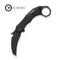 WEKNIFE Tayra Flipper Knife Black Titanium Handle (2.95" Black Stonewashed Bohler M390 Blade) WE24069 Sample2