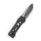 WEKNIFE Tyro Superlock Knife Black / Golden Titanium Handle (2.91" Hakkapella Damasteel Blade) WE24001 - DS1, With An Extra Pivot Screw