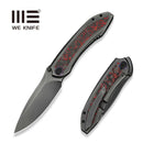 WEKNIFE Winsome Thumb Stud & Front Flipper Knife Polished Gray Titanium Handle With Lava Flow Fat Carbon Fiber Inlay (3.74" Polished Gray Bohler M390 Blade) WE23092 - 4