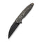 WEKNIFE Zenthra Flipper & Thumb Stud Knife Bronze / Black Titanium Handle With Copper Foil Carbon Fiber Inlay (3.3" Black Stonewashed Bohler M390 Blade) WE24021C - 3