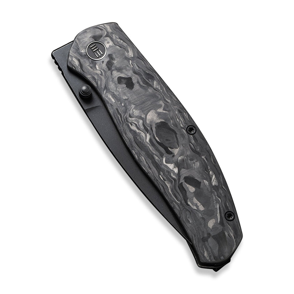 WEKNIFE Esprit Knife & Flipper Titanium Knife Thumb Carbon We Stud Front – Fibe 