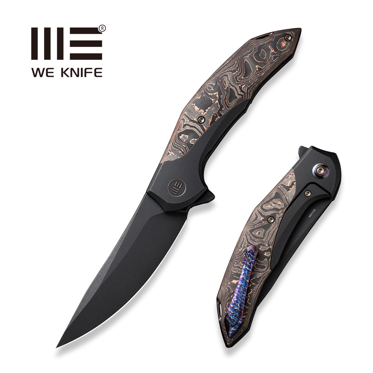 https://www.weknife.com/cdn/shop/products/weknife-merata-flipper-knife-black-titanium-handle-with-copper-foil-carbon-fiber-inlay-368-black-stonewashed-cpm-20cv-blade-we22008b-1-520293.jpg?v=1680313930