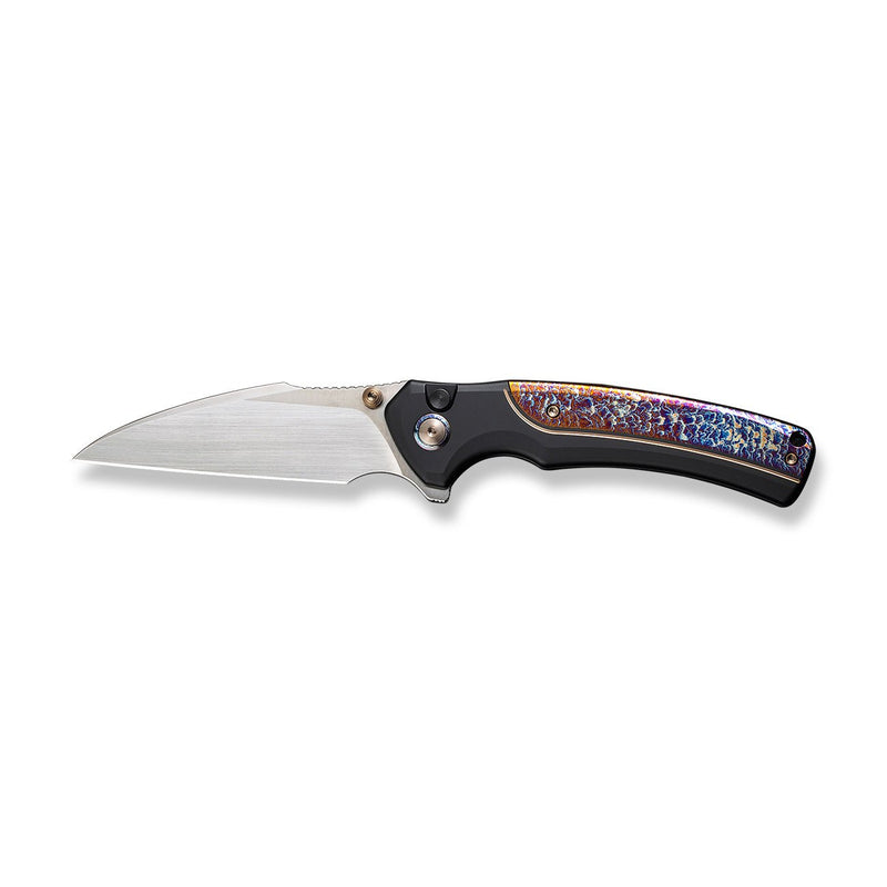 WEKNIFE Ziffius Flipper & 20CV Titanium Knife Lock Knife – CPM & We Button Handle Stud Thumb